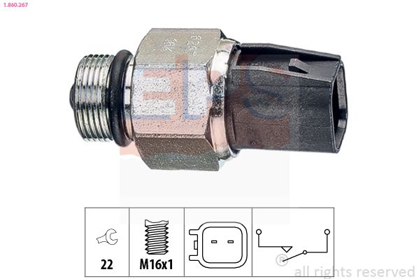 Перемикач, ліхтар заднього ходу, Ford C-max, Focus II-III, Galaxy, Kuga, Mondeo III-IV /Volvo C30, V50, V70, S40 00-, Eps 1860267