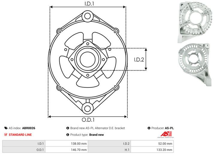 Kaitsekate, generaator, AS-PL ABR0026