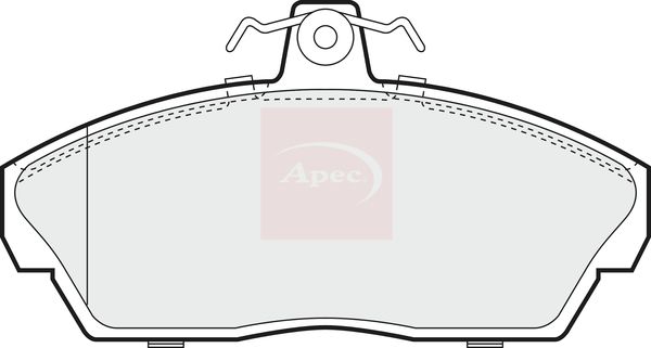APEC Brake Pad Set, disc brake PAD1019