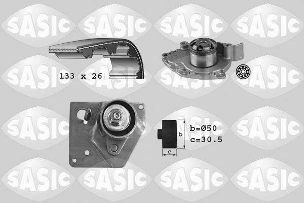SASIC Vízpumpa + fogasszíj készlet 3904033