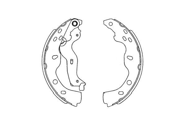 Комплект гальмівних колодок, Kavo Parts KBS-8914