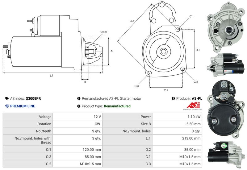 AS-PL S3009PR Starter