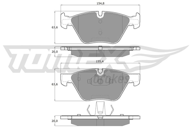 TOMEX Brakes fékbetétkészlet, tárcsafék TX 15-09