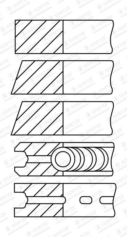 Jeu+segments+pistons GOETZE ENGINE 08-164400-00