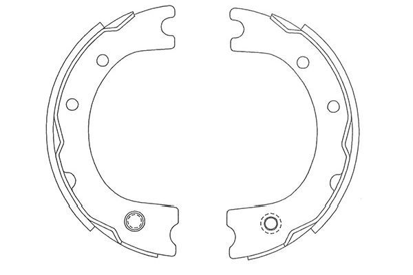 Kavo Parts Комплект барабанных колодок