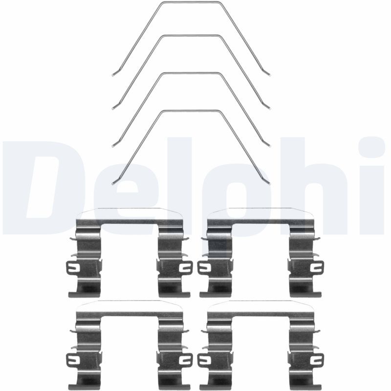 Комплект приладдя, накладка дискового гальма, Delphi LX0669