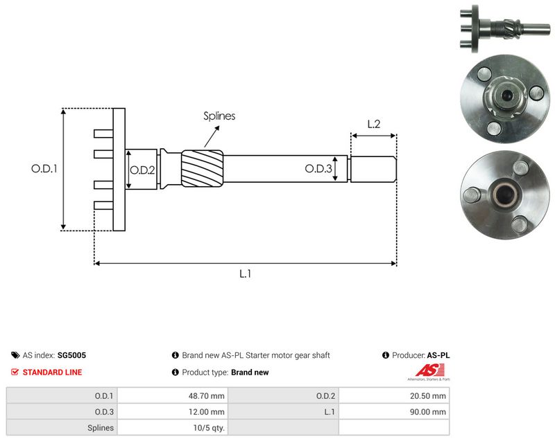 AS-PL SG5005 Repair Kit, starter
