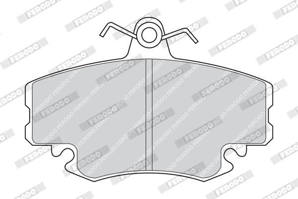 Sada brzdových destiček, kotoučová brzda FDB1781