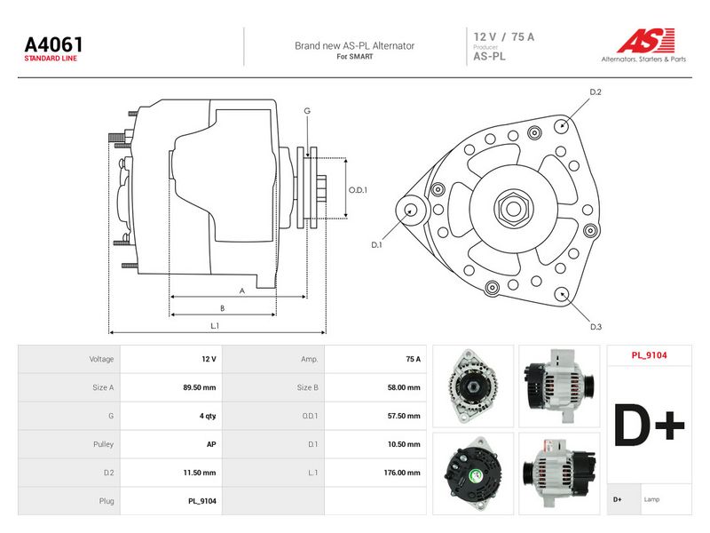 Generaator, AS-PL A4061