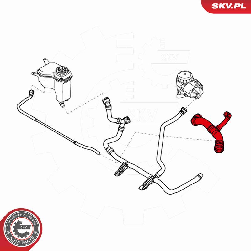 ESEN SKV 43SKV706 Radiator Hose