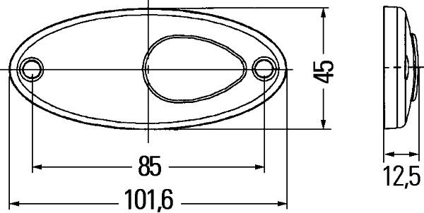 Боковий габаритний ліхтар, Hella 2PS964295-057