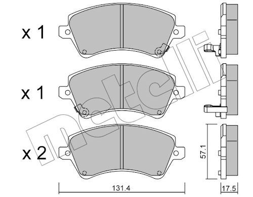 Plaquettes+de+frein+à+disque METELLI 22-0446-0