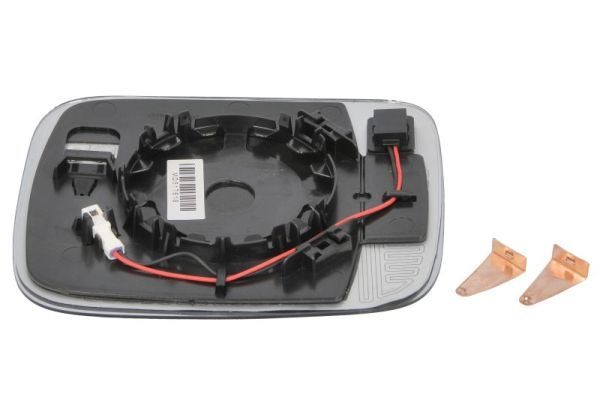 Zijspiegel glas Links (asferisch, met verwarming, assistent rijstrookverandering) past: JEEP RENEGADE 07.14-06.18