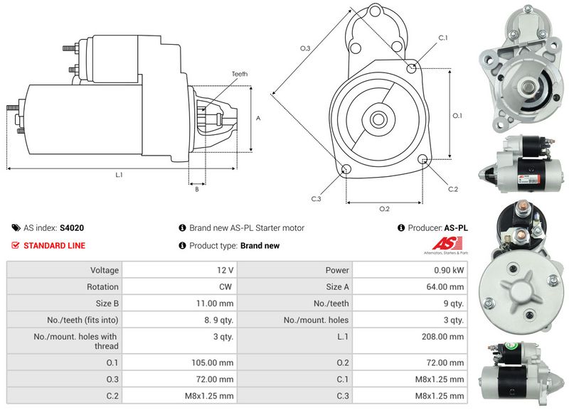 AS-PL S4020 Starter