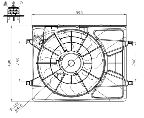 WILMINK GROUP ventilátor, motorhűtés WG2161778