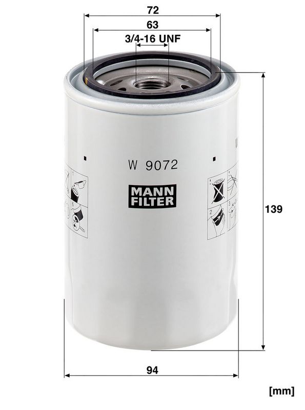 Oliefilter (geschroefd) past: FENDT 1 FARMER, 3 S FARMER, 3 S FAVORIT, 3 SA FARMER, 3 SA FAVORIT, 4 S FARMER, 4 S FAVORIT, 4 SA FAVORIT, 5 S FARMER, 5 SA FARMER, 10 S FAVORIT, 10 SA FAVORIT