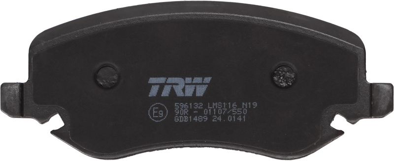 Piduriklotsi komplekt, ketaspidur, TRW GDB1489