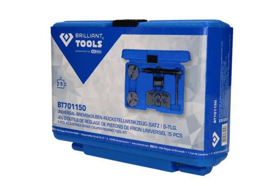 Pöörde-, tagasitõmbetööriistakomplekt, pidurisadulakolb, KS TOOLS BT701150