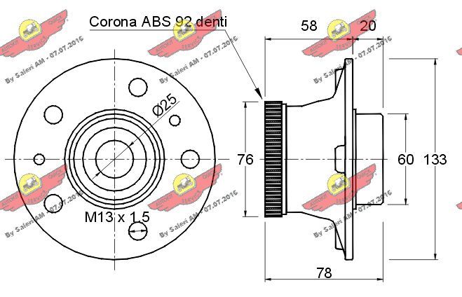 AUTOKIT 01.160 Rato guolio komplektas
