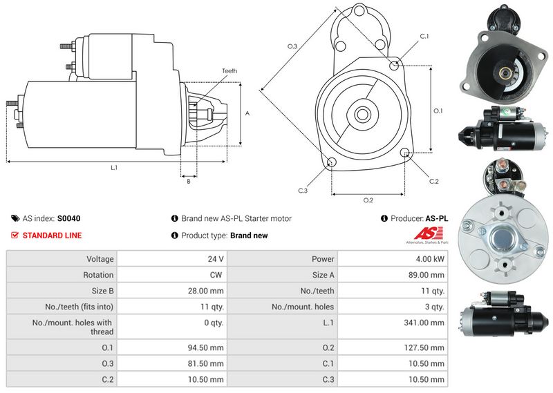 AS-PL S0040 Starter
