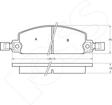 1-GNC R-413 - Brake Pad Set, disc brake