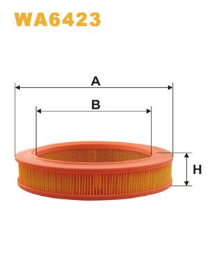 Фільтр повітряний NISSAN SUNNY WA6423/AR239 (вир-во WIX-FILTERS) WA6423 UA51