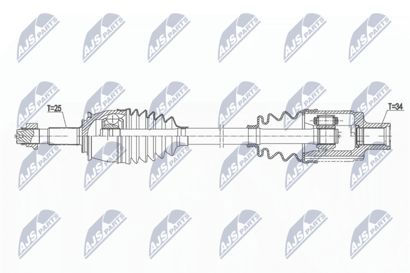 NTY hajtótengely NPW-PL-147