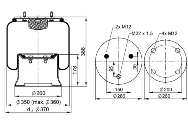 Mech, pneumatické odpružení 1 D 28 F-5