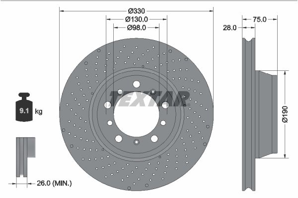This part match OEM code: 9P1615601