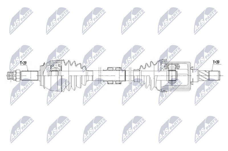 NTY NPW-NS-222 - Drive Shaft