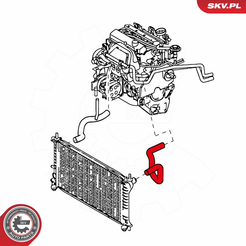 ESEN SKV 24SKV342 Radiator Hose