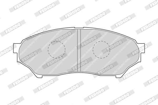 FERODO FDB1596 Brake Pad Set, disc brake