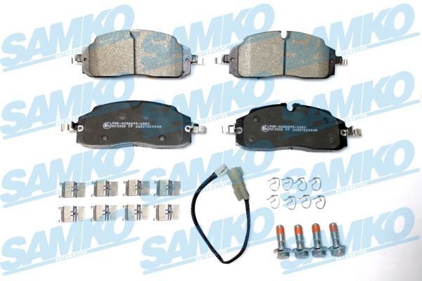 Brake pad set, disc brake