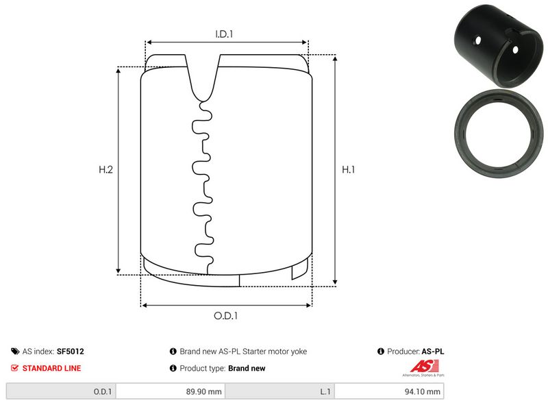 AS-PL SF5012 Field Winding, starter