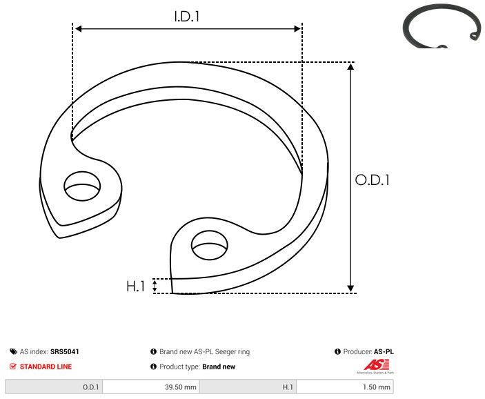 AS-PL SRS5041 Repair Kit, starter