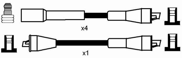 NGK 7196 Ignition Cable Kit