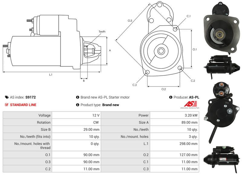AS-PL S9172 Starter