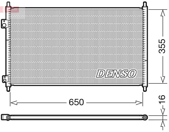 DENSO kondenzátor, klíma DCN40018