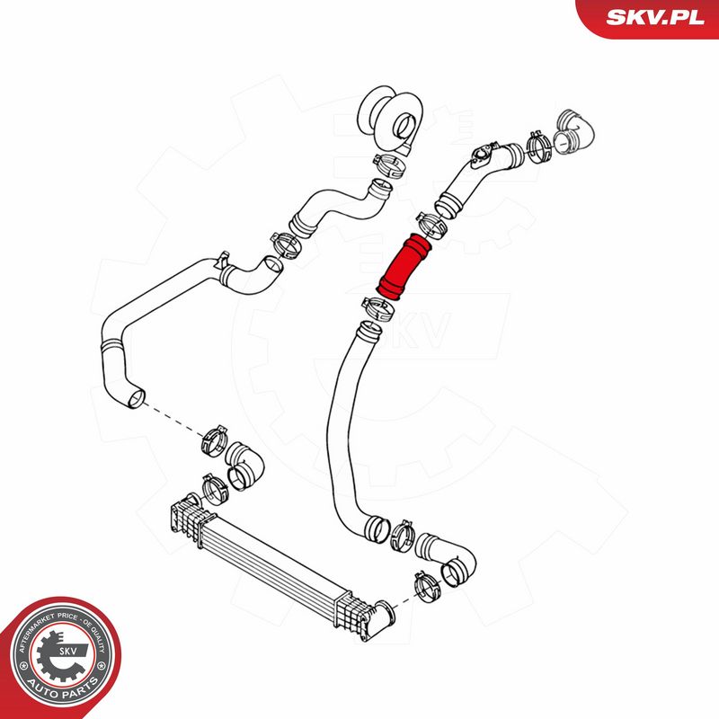 ESEN SKV 24SKV653 Charge Air Hose