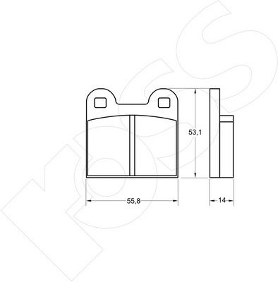 1-GNC R-047 - Brake Pad Set, disc brake