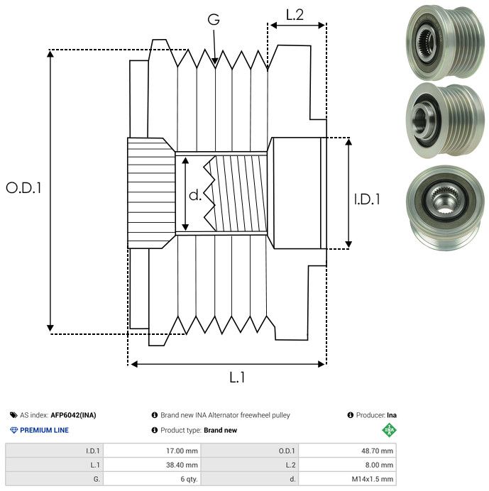 Generaatori vabakäik, AS-PL AFP6042(INA)