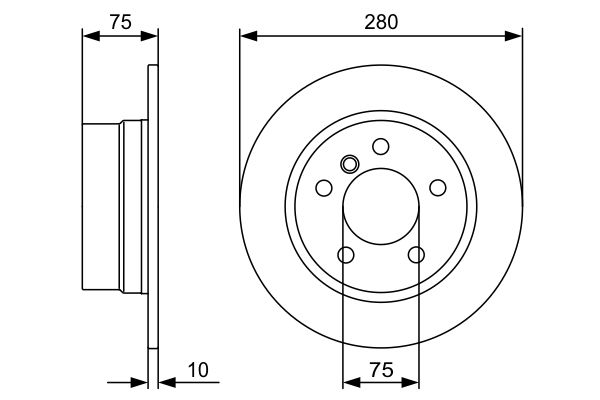 BOSCH 0 986 479 494 Brake Disc