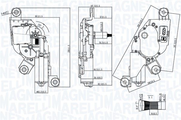 MAGNETI MARELLI törlőmotor 064371000010