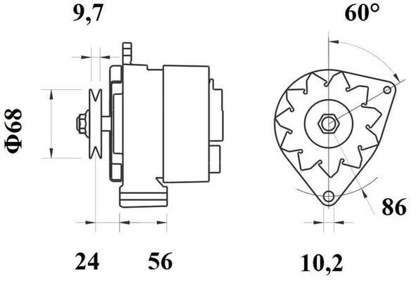 Product Image - Dynamo / alternator - MG282 - MAHLE