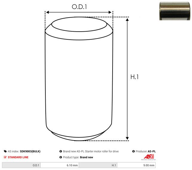 AS-PL SDK9003(BULK) Repair Kit, starter