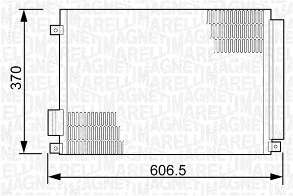 MAGNETI MARELLI kondenzátor, klíma 350203497000