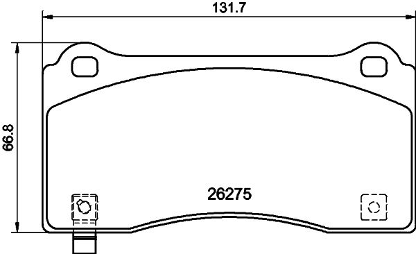 HELLA PAGID fékbetétkészlet, tárcsafék 8DB 355 040-861