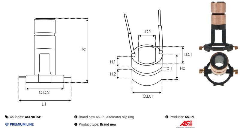 Rõngas, generaator, AS-PL ASL9015P