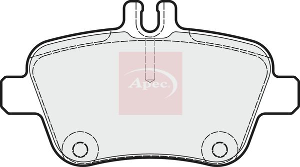 APEC Brake Pad Set, disc brake PAD1851