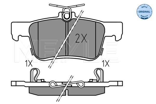 MEYLE fékbetétkészlet, tárcsafék 025 224 2915